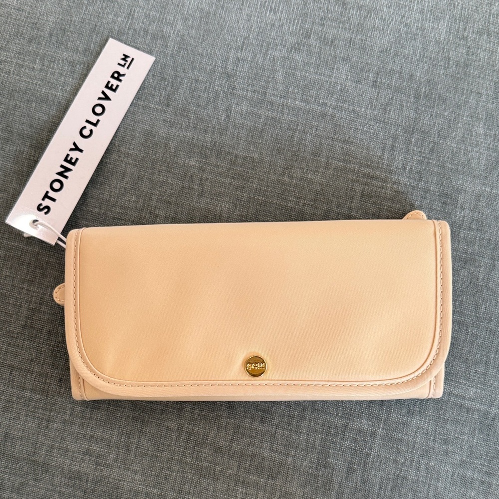 Stoney Clover Lane Beige Fold-Over Wallet
